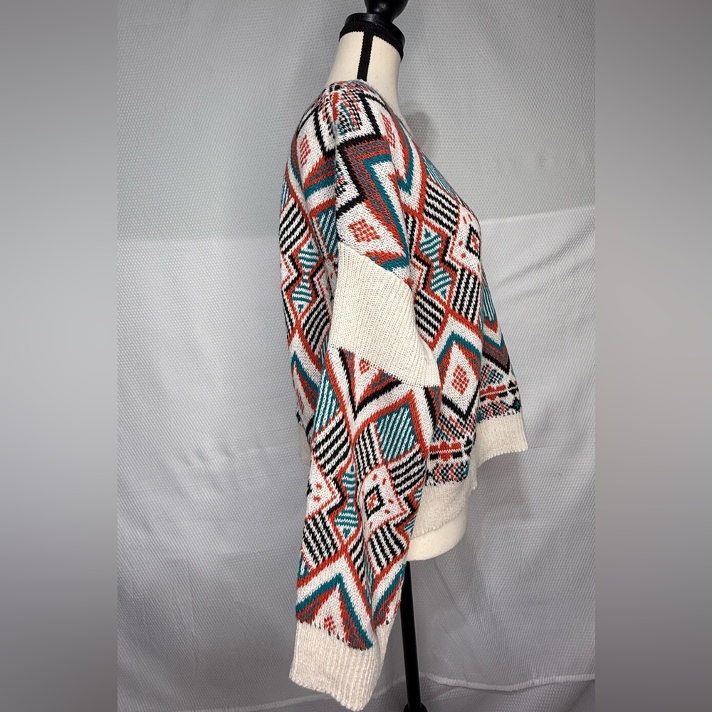 Geometric Patterned Sweater - Multicolor - Picture 4 of 4